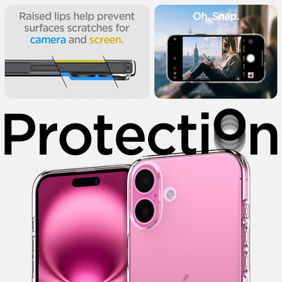 Spigen Liquid Crystal Hülle Kompatibel mit iPhone 16 -Crystal Clear