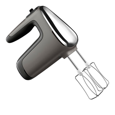 Tefal HT650E Power Mix Silence Handmixer | 600 Watt | variabler Geschwindigkeitsregler | Turbo- und Auswurf-Funktion | extrem leiser Motor | inkl. 2 Rührbesen und 2 Knethaken | Grau