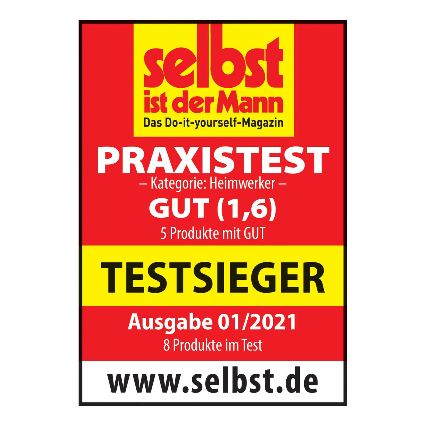 Bosch Oberfräse POF 1400 ACE (1400 W; für Holzbearbeitung; 3x Spannzange; Fräser; Parallelanschlag; Absaugadapter; im Koffer), Testnote: Testsieger (Magazin: selbst ist der Mann)