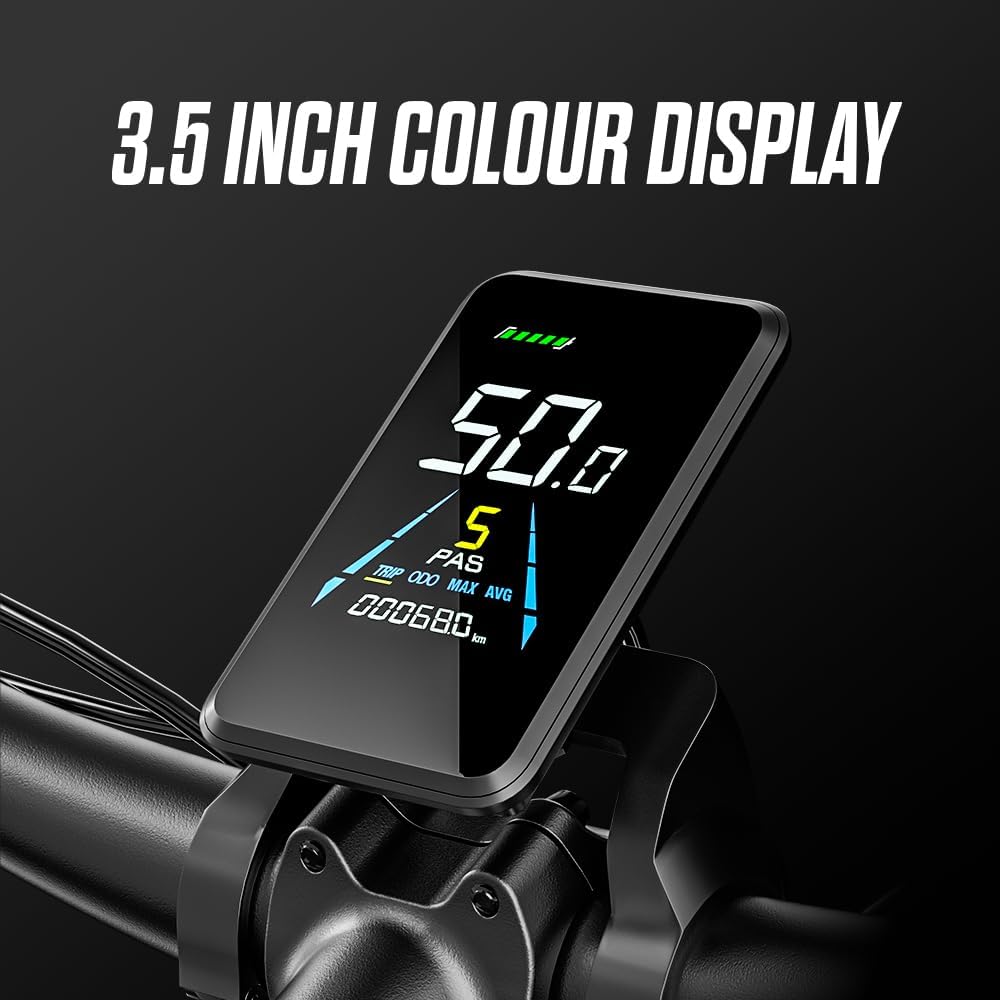 Shengmilo S600 2 * 1OOOW Dual Motor Aluminium Rahmen E-Bike, Drehmoment 80N.M×2,26Zoll,3.0 Fat Tire Elektrofahrrad, 840WH Akku mit abnehmbarem Li-Ion Akku und 7 Gangschaltung Herren Damen e Bike