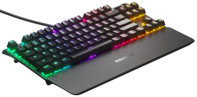 SteelSeries Apex 7 TKL - Mechanische Gaming-Tastatur – Kompakt (TKL) – OLED Smart Display – Rot Schalter – Deutsches (QWERTZ) Layout - Kompakt (TKL)
