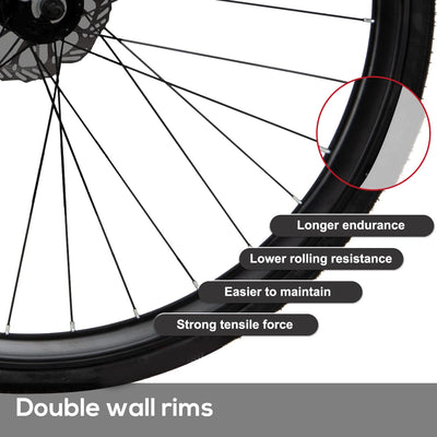 Hiland 700c Rennrad, 14 Gänge, Leichter Aluminiumrahmen, 28 Zoll Rennrad, Rahmengroß L City Commuting Rennrad für Männer Frauen, Weiß