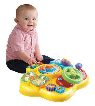 Vtech Baby Abenteuer Spieltisch – Bunter Babyspieltisch mit 6 Spielfeldern und interaktiven Elementen – Farben, Zahlen, Tiere, Musik und Formen spielerisch Lernen – Für Kinder von 12-36 Monaten