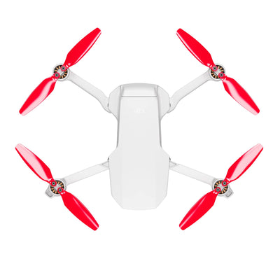 Master Airscrew Stealth Propeller für DJI Mini 2/2 SE/SE & Mini 4K - Rot, 4 Propeller im Set