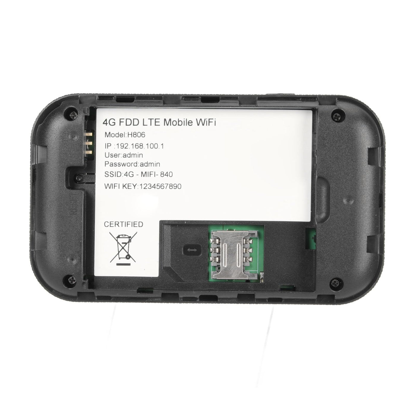 Mobiler 4G LTE WLAN Hotspot, Tragbare Reise WLAN Router mit SIM Kartensteckplatz, 10 Angeschlossene Geräte, Entsperrter WLAN Hotspot Router für Asien, Südostasien, Afrika, Naher Osten