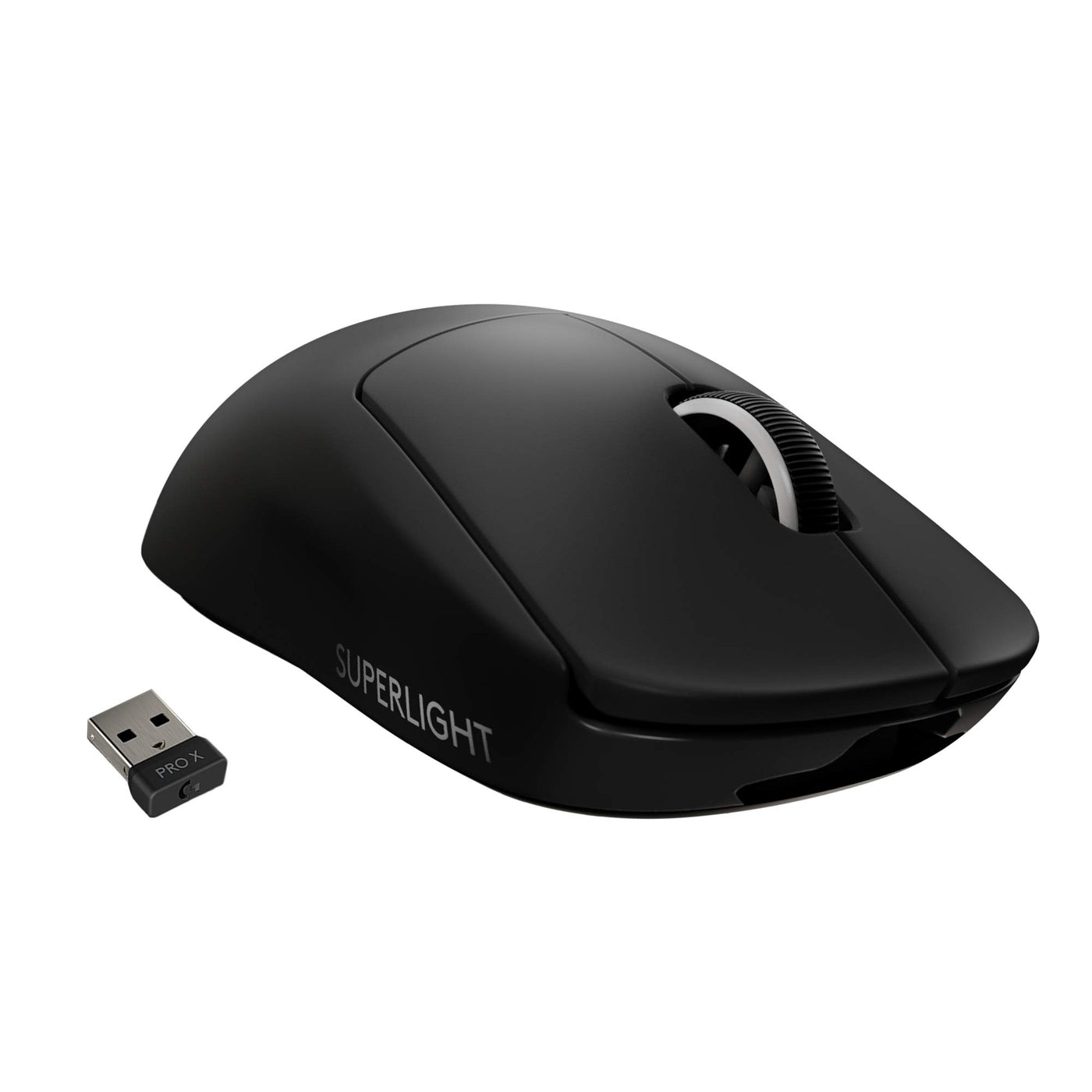 Logitech G PRO X SUPERLIGHT kabellose Gaming-Maus mit HERO 25K Sensor, Ultra-leicht mit 63g, 5 programmierbare Tasten, 70 Stunden Akkulaufzeit, PTFE-Füße ohne Zusatzstoffe, PC/Mac - Schwarz