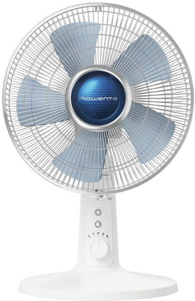 Rowenta VU2730 Turbo Silence Extreme+ Tischventilator | sehr leise und leistungsstark | 4 Geschwindigkeiten | Stille-Nacht-Modus | Turbo Boost | Automatische Oszillation | Weiß