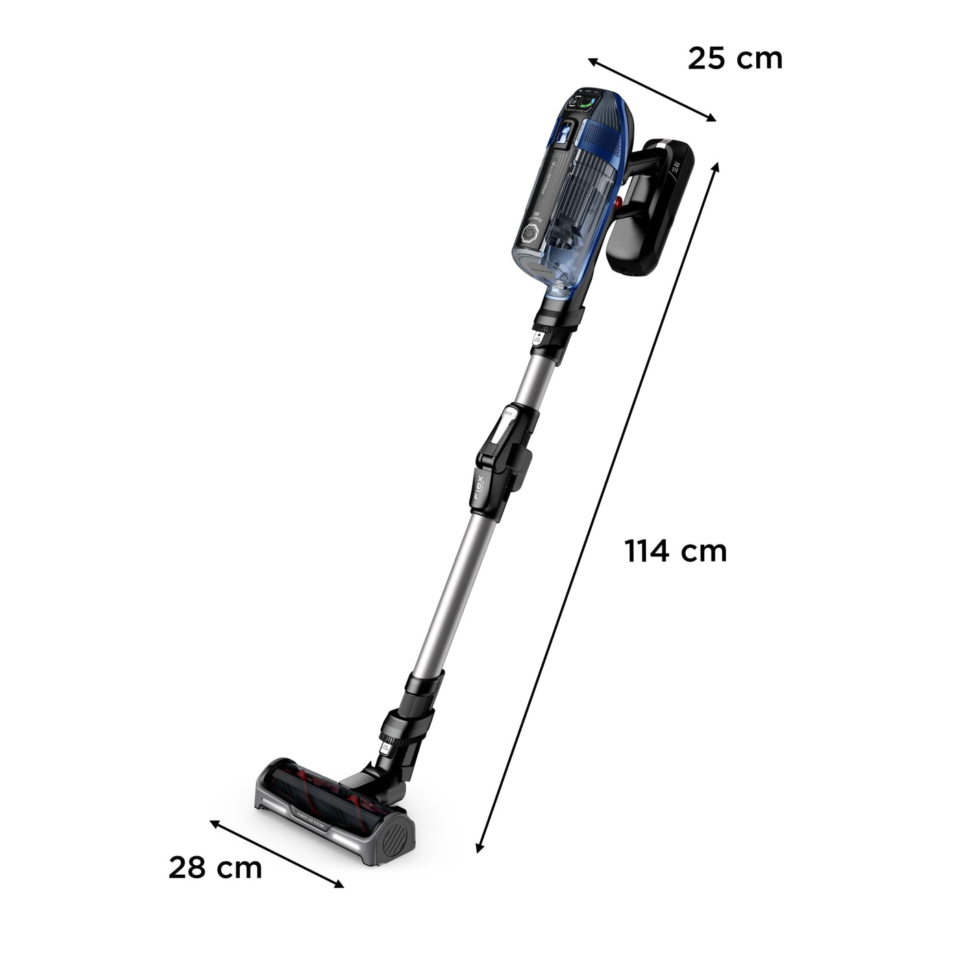 Rowenta X-Force Flex 14.60 Aqua, Kabelloser Staubsauger mit Wisch-Funktion, Flex-Gelenk, bis zu 200 AirWatt und 70 min Akku-Laufzeit, RH99C3WO
