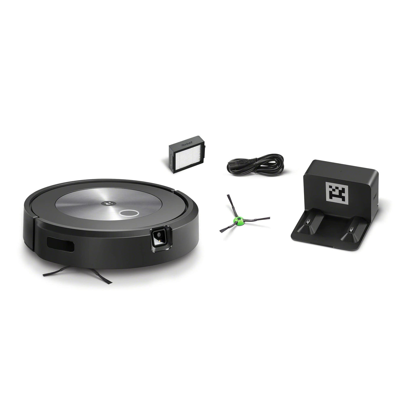 iRobot® Roomba® j7 WLAN-fähiger Saugroboter mit Kartierung und mit Zwei Gummibürsten für alle Böden - Objekterkennung und -vermeidung - Lernt, kartiert und passt Sich an Dein Zuhause an