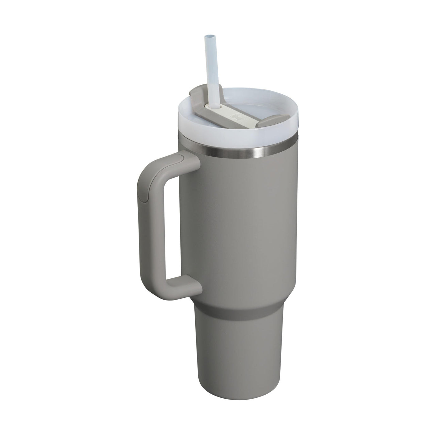 Stanley Quencher H2.0 FlowState Trinkflasche mit Strohhalm 1.2L - Thermobecher Kühlt 11 Stunden - 48 Stunden Eisgekühlt - Spülmaschinenfest - Thermosflasche BPA Frei - Kaffeebecher To Go - Ash