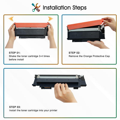 Cool Toner Kompatibel für HP 117A Toner Set als Ersatz für Color Laser MFP 178nwg 179fwg 150nw 179fnw 150a 178nw W2070A W2071A W2072A W2073A Tonerkartusche (Schwarz Cyan Gelb Magenta 4er-Pack)