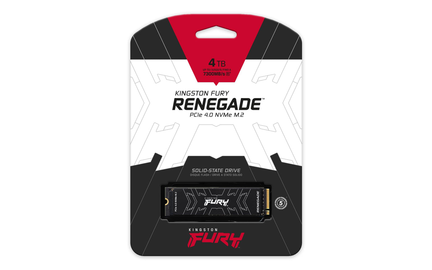 Kingston FURY Renegade PCIe 4.0 NVMe M.2 SSD Für Gamer, Enthusiasten und Hochleistungsnutzer, Festkörper-Laufwerk - SFYRD/4000G