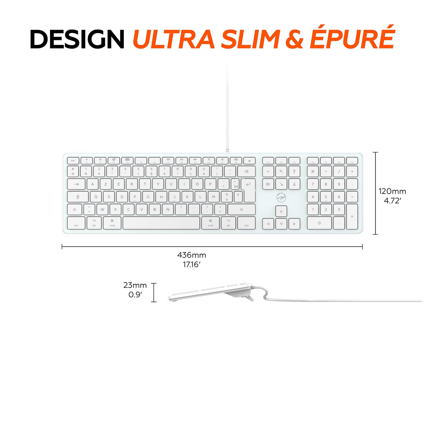 Mobility Lab clavier Design Touch Mac ML300368 - AZERTY