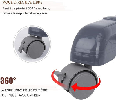 johgee Platzsparend und Praktisch Turmwäscheständer 172CM hoch Wäscheständer - innen mit faltbaren Flügeln， mit 4 Rollen - Davon 2 mit Feststellbremse