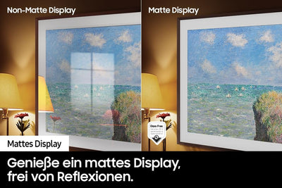 Samsung QLED 4K Fernseher The Frame 85 Zoll, Samsung TV mit mattem Display und austauschbarem Rahmen, Art Mode, Smart TV, GQ85LS03DAUXZG, Deutsches Modell [2024]