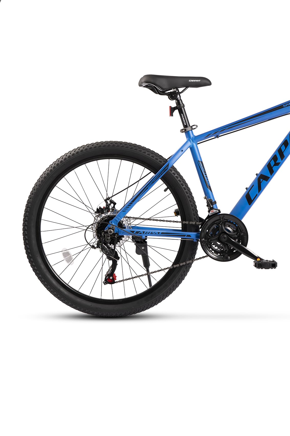 Hardtail 26 Zoll Aluminium Fahrrad, 21-Gang Shimano Schaltung, Federgabel 80 mm, integrierte Kabelführung, vormontiert, Mountainbike für Damen & Herren, Outdoor & Trail geeignet (Blau)