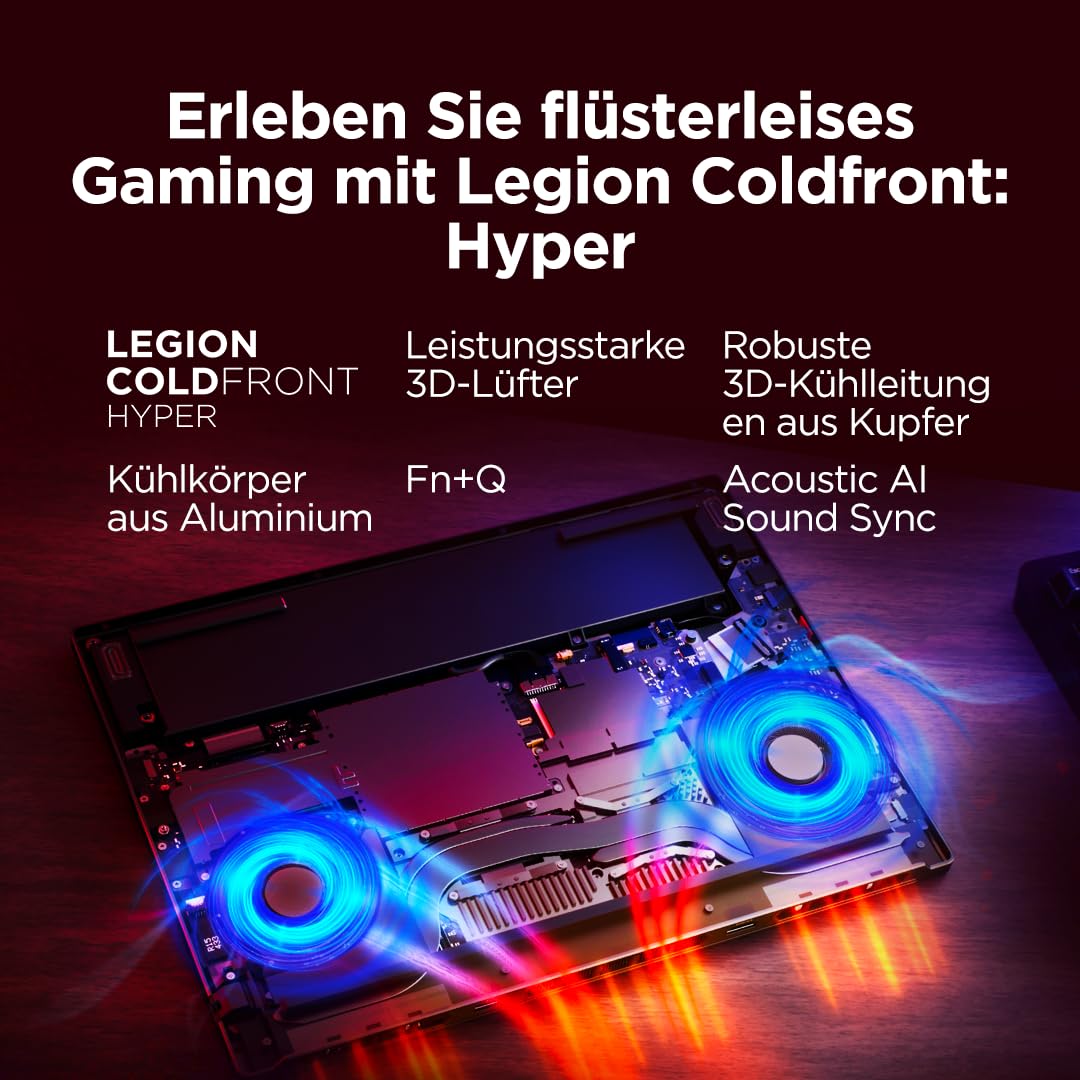 Lenovo Legion 5 Gaming AI Laptop | 15.1" WQXGA 165 Hz OLED Display | NVIDIA GeForce RTX 5060 | AMD Ryzen AI 7 350 | 16GB RAM | 1TB SSD | Win11 | QWERTZ | Eclipse Black | 3 Monate GamePass