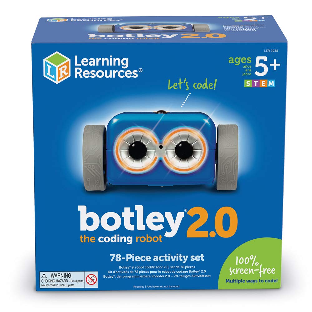 Learning Resources Botley 2.0 - der programmierbare Roboter Aktivitätsset, Roboter programmierbar, programmieren für Kinder, Robots, Geschenke für Kinder ab 6 7 8 9 Jahren, Jungen und Mädchen