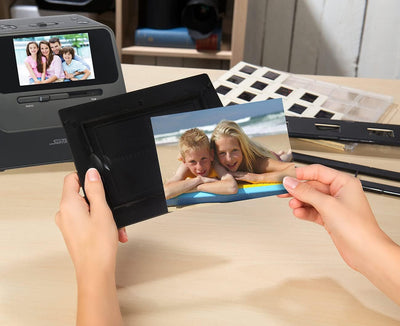 Somikon Fotoscanner: 3in1-Foto-, Dia- & Negativscanner mit 22 MP und HDMI-Ausgang, Akku (Scanner, Bilder Scanner, Digitalisierung)