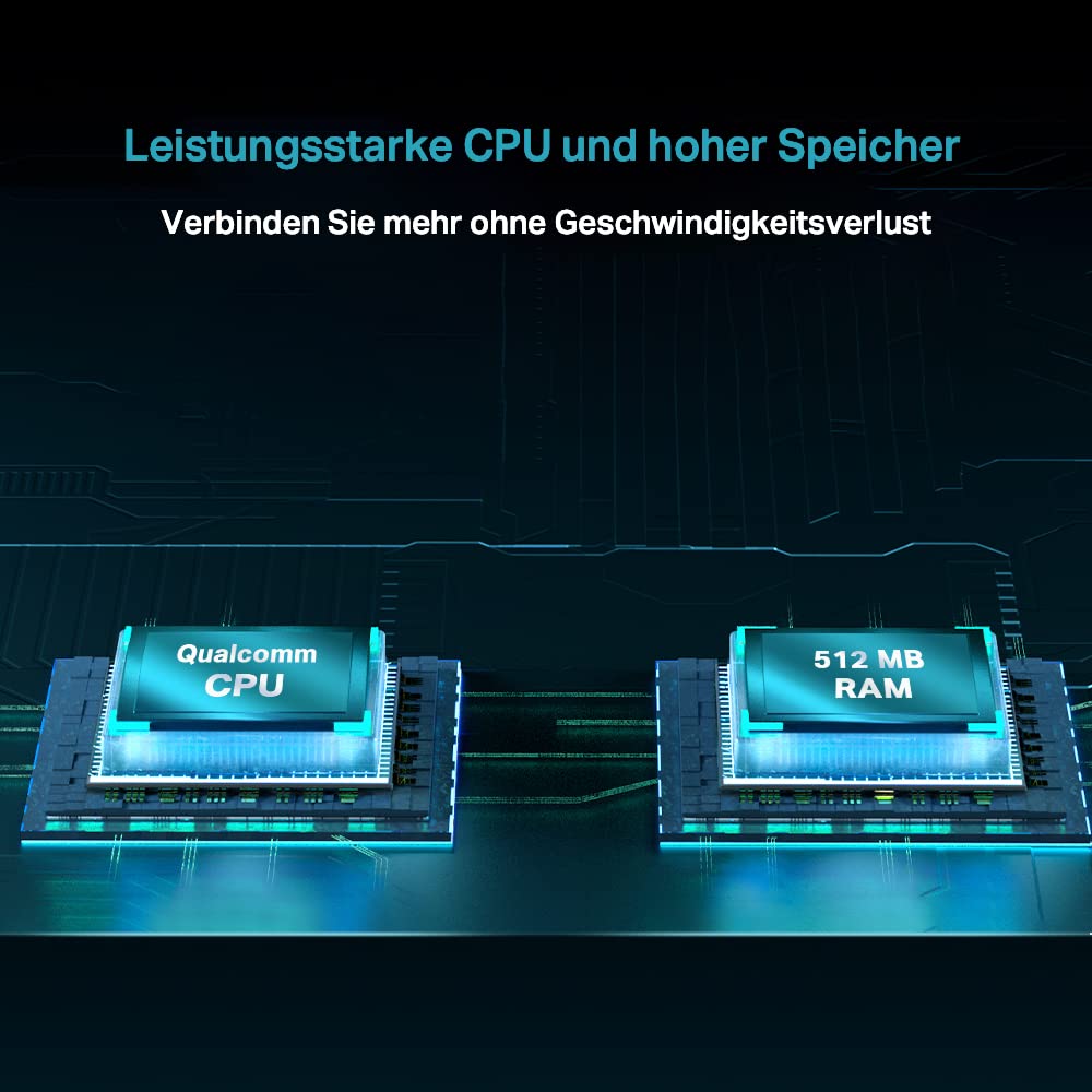 TP-Link Archer AX55 Wi-Fi 6 WLAN Router, 2402 Mbit/s 5 GHz, 574 Mbit/s 2,4 GHz, 4 × Gigabit LAN-Ports, 1 × USB 3.0 Port, unterstützt keine DSL-Funktion, Schwarz