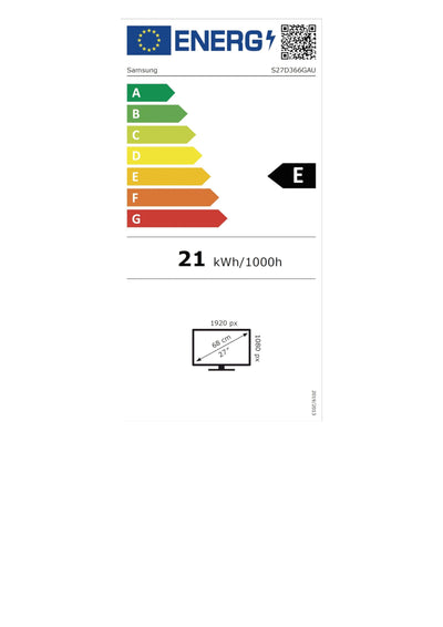 Samsung S36GD Essential Curved Monitor 27 Zoll, PC-Bildschirm mit VA-Panel, Full HD-Auflösung, 4 ms Reaktionszeit, Bildwiederholrate 100 Hz, Eco Saving Plus, Flicker Free, Schwarz, S27D366GAU