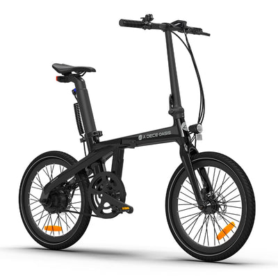 ADO E-Bike Air Carbon Elektrofahrrad, ebike Damen/ebike Herren,Bike,klapprad Riemenantrieb 14,5Kg IPS LCD Display, GPS,ADO APP,250W(Schwarz)