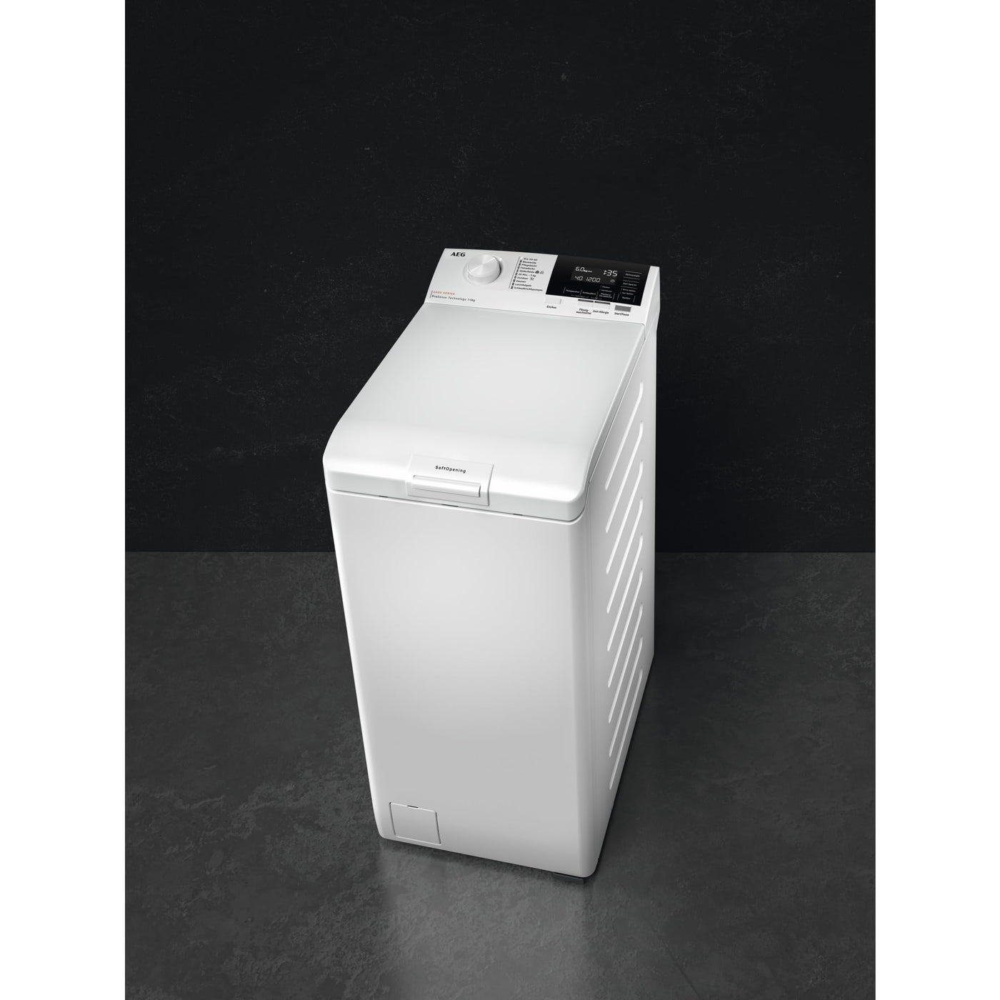AEG LTR6A60370 Waschmaschine Toplader / Serie 6000 mit ProSense / 7,0 kg / Leise / Mengenautomatik / Nachlegefunktion / Wasserstopp / 1300 U/min
