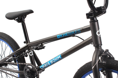 KHEbikes BMX Fahrrad Chris BÖHM, 20 Zoll, patentierter Affix 360° Rotor, matt dunkelgrau, leichtes Gewicht - nur 11,3kg!