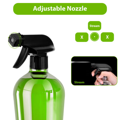 Ouligay 4 Stück Universal Sprühkopf für Flaschen Sprühkopf Schwarz mit Schaumgitter Oder Strahl Spray Nozzle for Bottle Ersatzsprühkopf für Standard Sprühflaschen