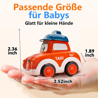 KmmiFF 12pcs Aufziehauto ab 1 Jahr, Mini Zurückziehen Spielzeugauto Set mit Spielmatte und Aufbewahrungsbox als Geburtstag Weihnachten Neujahr Geschenk für Jungen Mädchen Kinder 1 2 3 Jahre