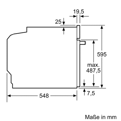 Siemens HB517GBS3, iQ500, Einbau-Backofen 60 x 60 cm, Hydrolytische Reinigungshilfe, lightControl für intuitive Bedienung, 3D Heißluft, cookControl10 Automatikprogramme, Schnellaufheizung, softMove