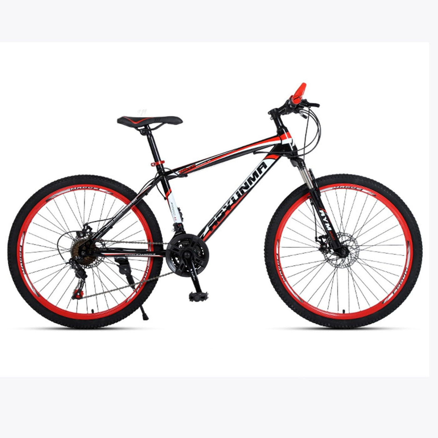 Wmmner Mountainbike 26 Zoll Carbonstahl Stoßdämpfendes Fahrrad Outdoor-Fahren Geschwindigkeitswechsel Offroad-Fahrrad Für Schüler/C/24-Gang