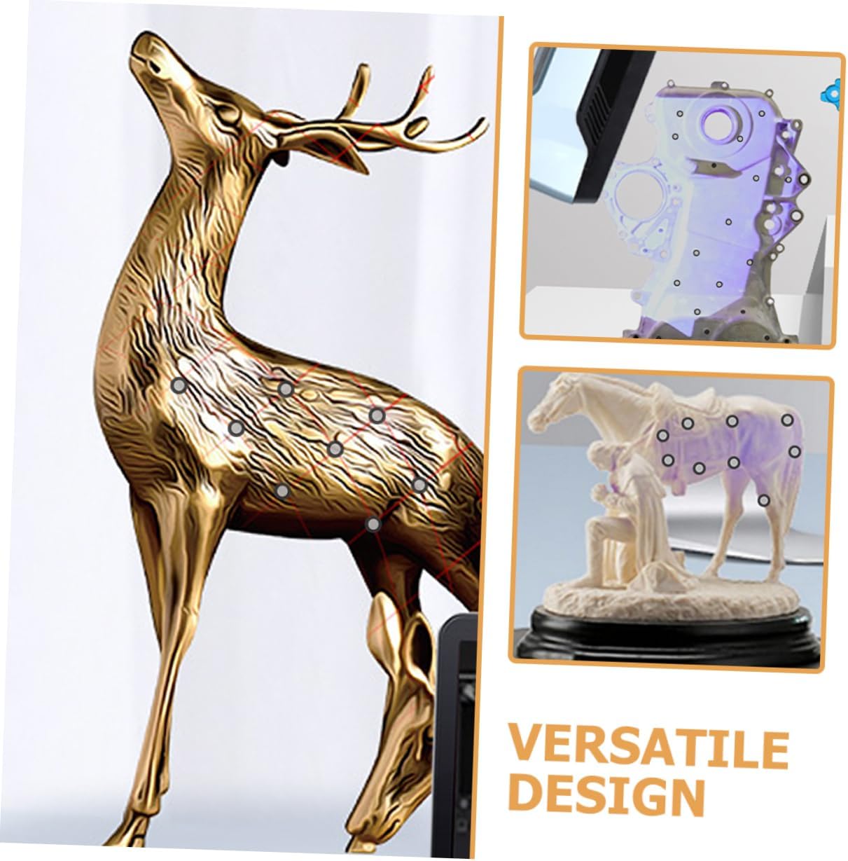 jojofuny 15 Blatt Scanner Reflektionsfolienaufkleber Scan Reflektionsmarker Reflektionsfolie Punktscanner Markierungspunkte Referenzpunkte Zum Scannen des Haustier 3D Zubehörs