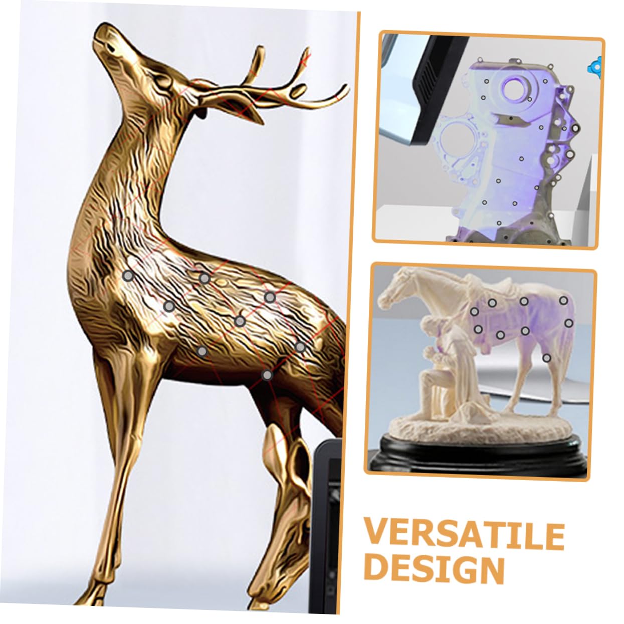 jojofuny 15 Blatt Scanner Reflektionsfolienaufkleber Scan Reflektionsmarker Reflektionsfolie Punktscanner Markierungspunkte Referenzpunkte Zum Scannen des Haustier 3D Zubehörs