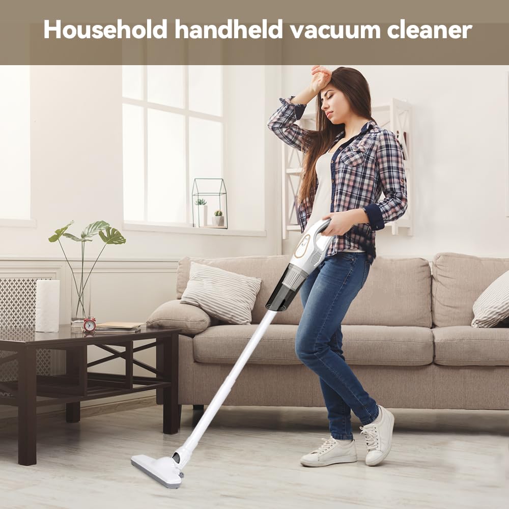 Kidmis Kabelloser Staubsauger Testsieger, Akku Staubsauger, Integrierter Kabelloser Handstaubsauger zum Saugen und Wischen Beutelloser Akkusauger für Teppich Hartböden und Auto (#A)