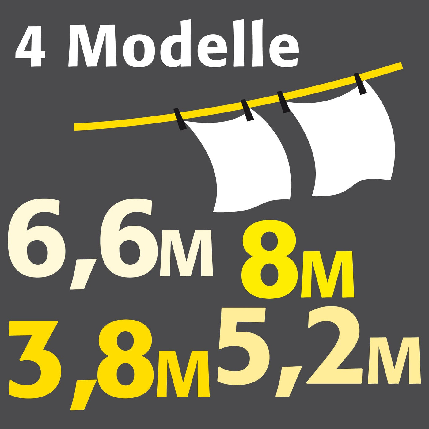 JUWEL Wäschetrockner Ruck Zuck 100 (Trockenlänge 6,6 m, Wandtrockner ausziehbar, Breite 100 cm, max. Belastbarkeit 20 kg) 40132, Silber