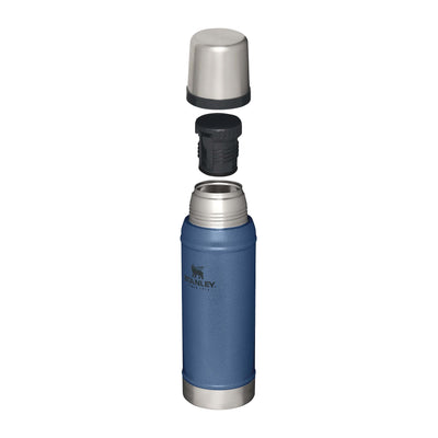 Stanley Classic Legendary Thermosflasche 750ml - Thermos Hält 20 Stunden Heiß oder Kalt - Edelstahl Thermoskanne - BPA-Frei - Spülmaschinenfest - Hammertone Lake