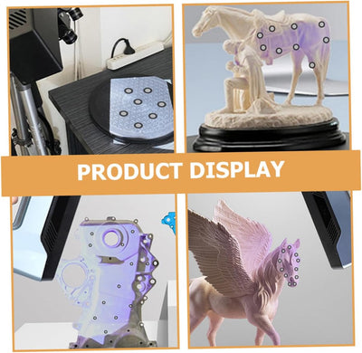 jojofuny 15 Blatt Scanner Reflektionsfolienaufkleber Scan Reflektionsmarker Reflektionsfolie Punktscanner Markierungspunkte Referenzpunkte Zum Scannen des Haustier 3D Zubehörs