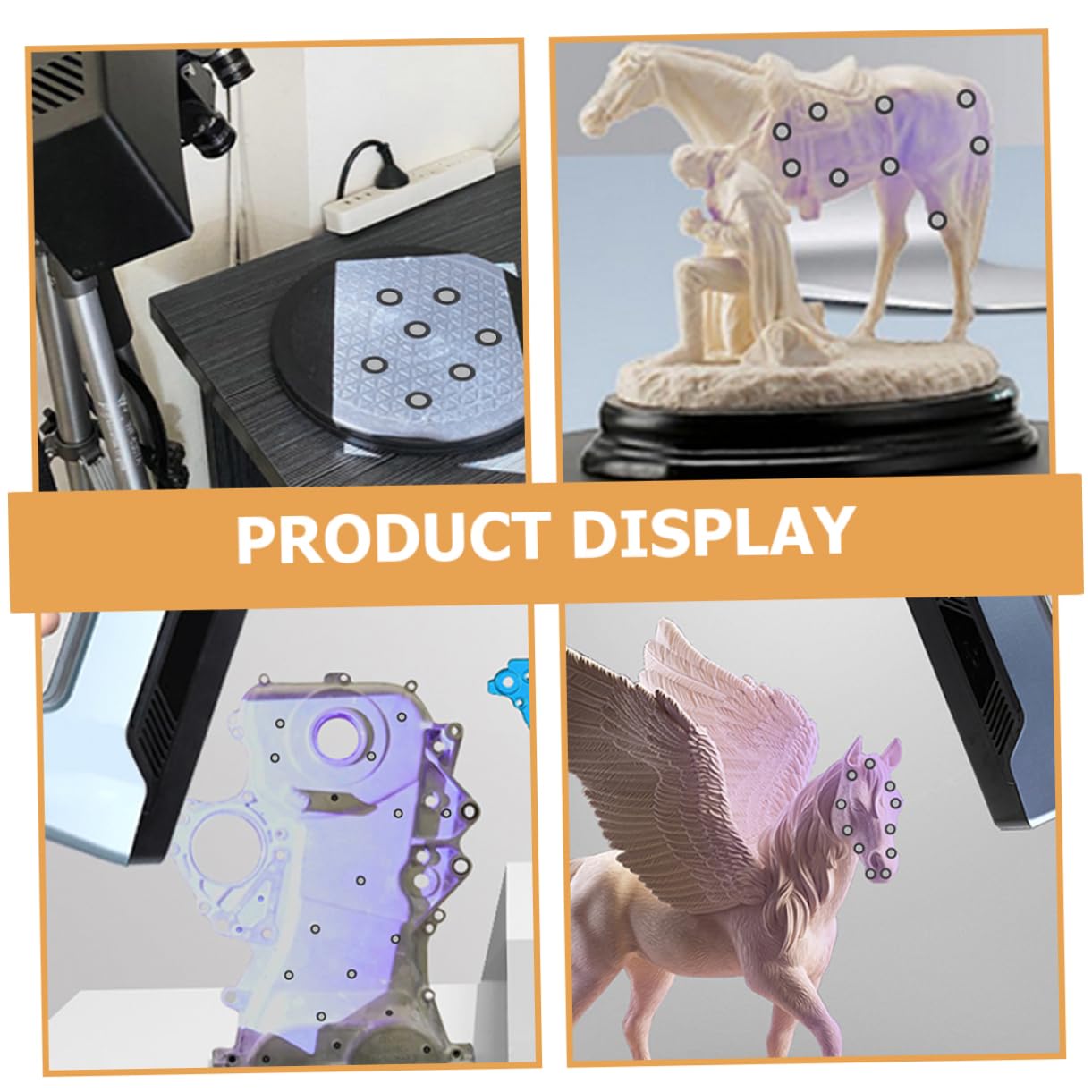 jojofuny 15 Blatt Scanner Reflektionsfolienaufkleber Scan Reflektionsmarker Reflektionsfolie Punktscanner Markierungspunkte Referenzpunkte Zum Scannen des Haustier 3D Zubehörs