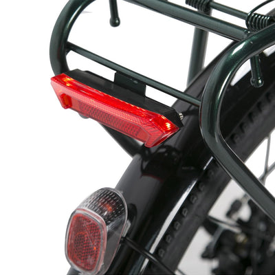 cysum Cityrun E-Bike für Damen, 26 Zoll (66 cm), E-Bike, E-Bike, E-Bike, Stadt-E-Bike für Erwachsene, Motor 250 W, 25 km/h, Lithium-Akku 36 V, 360 WH, Reichweite 80 km (grün001)