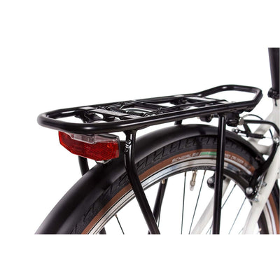 Airtracks Damen Trekking Fahrrad 28 Zoll Trekkingbike TR.2820L City Bike Trekkingrad Shimano ACERA RD-T3000 24 Gang Kettenschaltung Nabendynamo Weiß Matt Damen 48cm Körpergröße 155-170cm