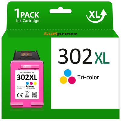 SUNPRINTZ 302XL Farbe Druckerpatronen,für HP 302 302XL Farbe Druckerpatronen,Kompatibel für HP Envy 4520 4524 4525, DeskJet 2130 3630 3636,Officejet 3830 5230 3831(1 Farbe)