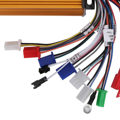 Dioche E-Bike Brushless Speed Motor Controller 12 Tube Three-Mode Sinusoid für Elektroroller 48V 60V 64V 72V 1000W-1500W Fahrrad Brushless Controller Kit