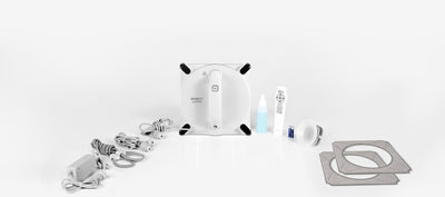 Ecovacs Robotics Winbot 950 Fensterputzroboter, flexible und sichere Reinigung, Fernbedienung, 75 Watt, weiß