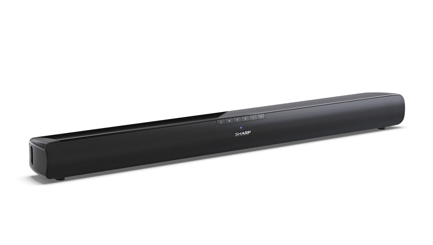 SHARP HTSB100 2.0 Soundbar 75W (USB, Bluetooth, HDMI, Optisch, AUX-In (3,5mm), Breite: 80cm), schwarz