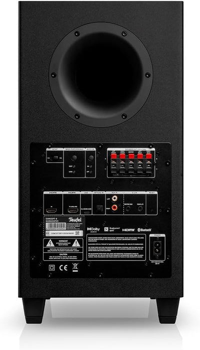 Teufel CONSONO 35 Concept - 5.1 Surround Soundsystem, Komplettsystem Heimkino mit integriertem AV-Receiver, Bluetooth, Dolby Audio, USB-C-Soundkartenfunktion, HDMI ARC CEC für Games, Film und Musik