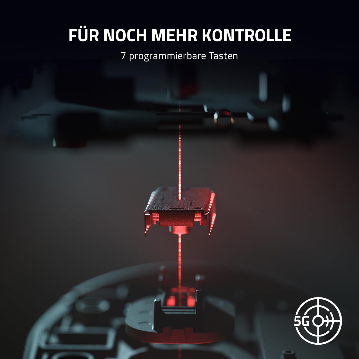 Razer DeathAdder V2 X Hyperspeed - Ergonomische Wireless Gaming Maus für PC/Mac (Mechanische Schalter, Hyperspeed Wireless Technologie, Optischer Sensor) Schwarz