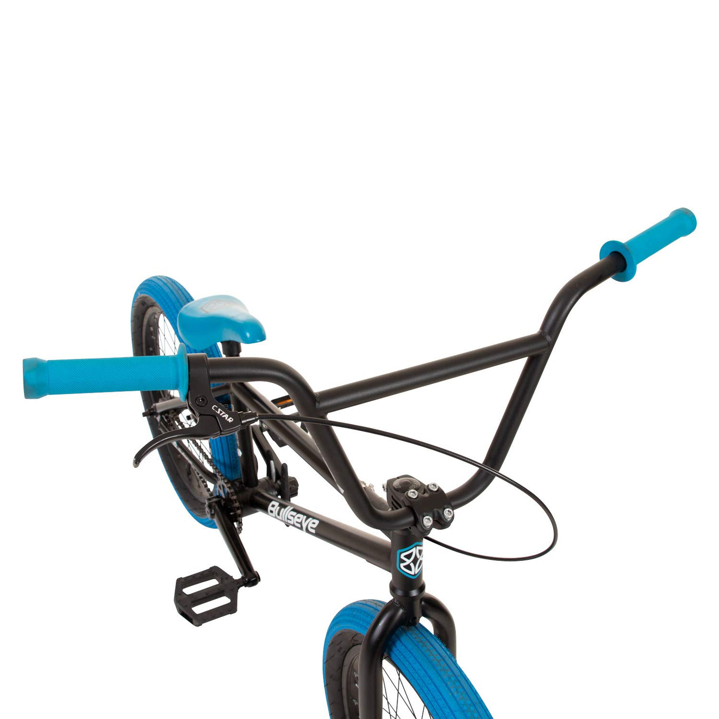 Bullseye Projekt 501 BMX 20 Zoll Park Freestyle Bike Fahrrad (Schwarz/Blau)