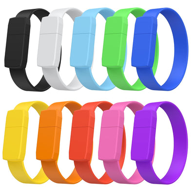 USB Stick 8GB 10 Stück Speichersticks Armband Bunt USB 2.0 Memory Sticks 8 GB 10er Pack Mehrfarbige Flash Drives Datenspeicher Pendrive USB 2.0 Flash Laufwerk for by FEBNISCTE