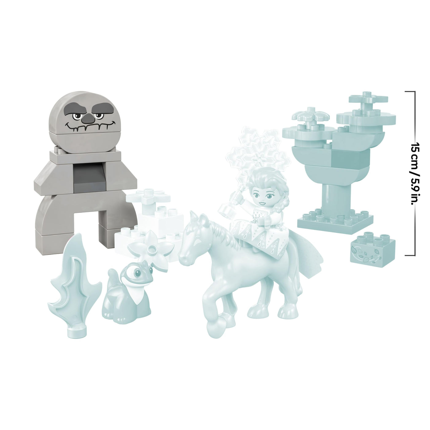 LEGO DUPLO Disney ELSA und Bruni im Zauberwald - Lernspielzeug zu Die Eiskönigin 2 für Kleinkinder ab 2 Jahren - Spielzeug Mädchen & Jungen – 4 Figuren mit ELSA Minifigur – Kinder Geschenk – 10418